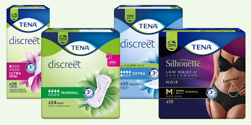 Gamme de produits TENA pour femmes Gamme de produits TENA pour femmes